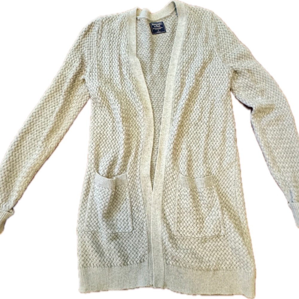 Abercrombie & Fitch Cross Weave Cardigan